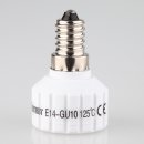 E14 auf GU10 Lampen-Fassung Adapter Keramik...