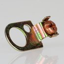 Erdleiterbr&uuml;cke Ring&ouml;se mit Erdklemme M3 Metall 10,2 mm Durchgang verzinkt 15x29 mm