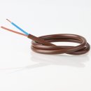 PVC Lampenkabel Elektro-Kabel Stromkabel Rundkabel braun...
