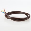 PVC Lampenkabel Elektro-Kabel Stromkabel Rundkabel braun...