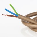 PVC Lampenkabel Elektro-Kabel Stromkabel Rundkabel gold...
