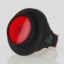 Drucktasten-Schalter rund rot beleuchtet 2-polig 30 mm...