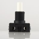 Lampen Einbauschalter Einbau-Druckschalter wei&szlig; 250V/2A 12 mm Achse 1-polig