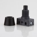 Lampen Einbauschalter Einbau-Druckschalter schwarz 250V/2A 8 mm Achse 1-polig