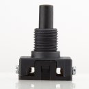 Lampen Einbauschalter Einbau-Druckschalter schwarz 250V/2A 12 mm Achse 1-polig