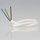 PVC Lampenkabel Rundkabel weiss 3-adrig, 3x1,0mm&sup2; H05 VV-F