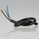 PVC Lampenkabel Rundkabel schwarz 3-adrig, 3x1,5mm&sup2;...