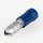 100 x Kabelschuh 5mm Rundstecker blau isoliert f&uuml;r Leitungsquerschnitt 1,5-2,5mm&sup2;