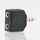 Audio Adapter Klinkenstecker 3.5mm Stereo auf 2x3.5mm...